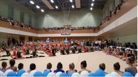 Показательные выступления на соревнованиях
